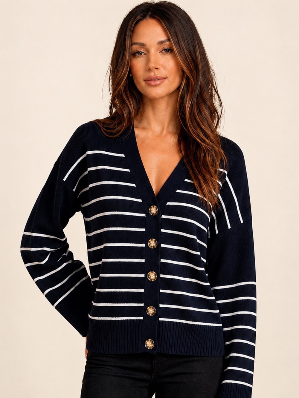 NWOT La Ligne Sailor Cardigan | Classic Navy/White Stripes | Size Small (US 4-6)